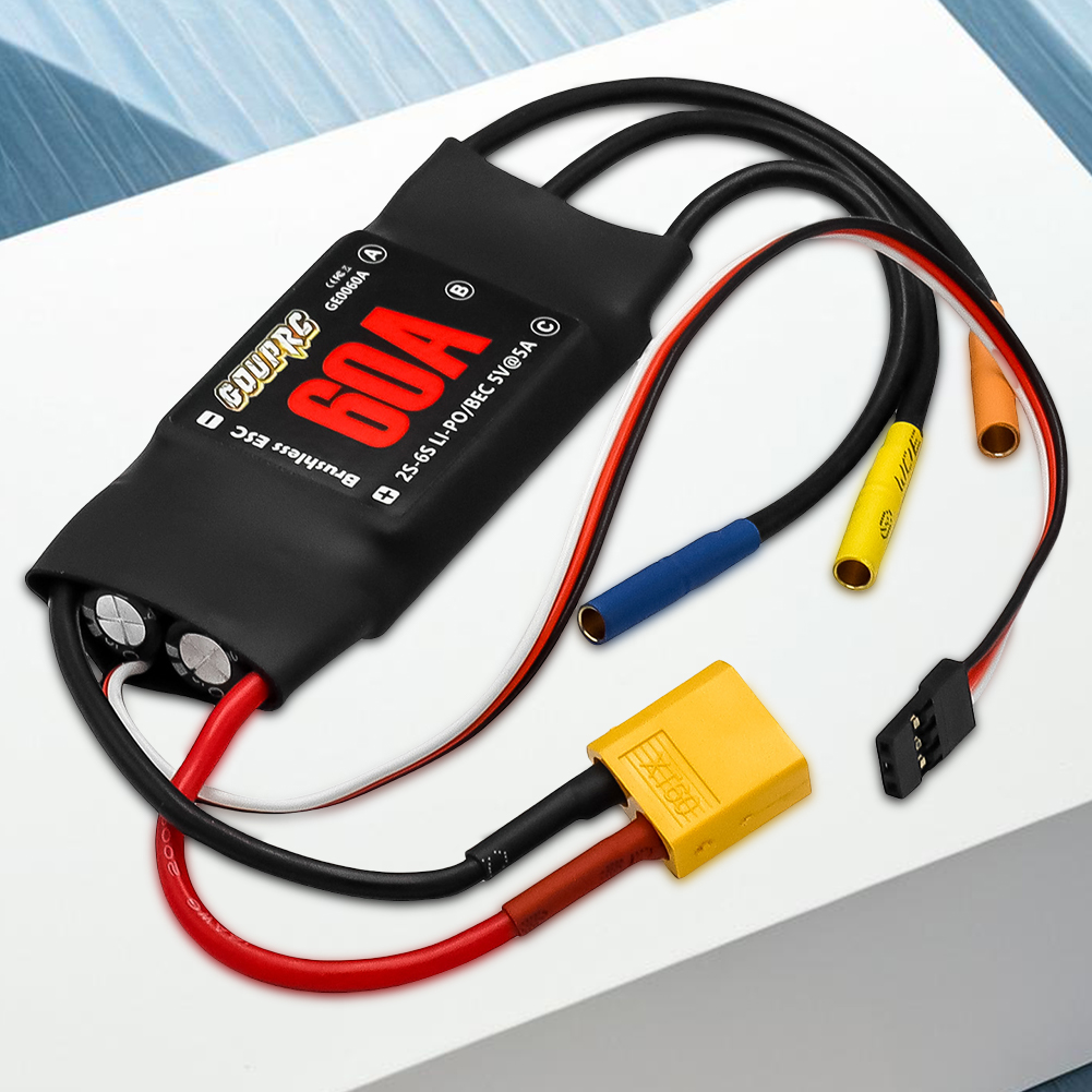 Rc Helicopter Electric - 60A 電子スピードコントローラー 5V/7A BEC & XT60