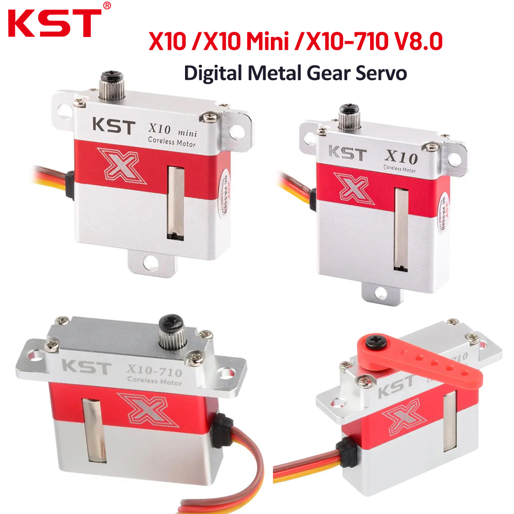 Rc Helicopter Motor - KST X10/X10 Mini/ X10-710 V8.0 デジタルメタルギアサーボ