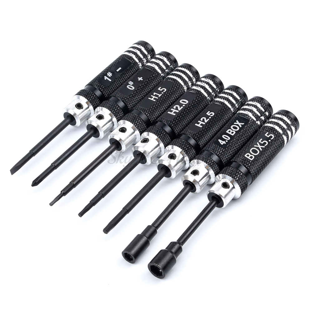 Rc Helicopter Tool Kit - 7ピース/セット0/1/1.5/2/2.5/4/5。5ミリメートルdiy六角六角スクリュードライバーツールセットドライバーrcカメラドローンfpv quadcopterヘリコプター