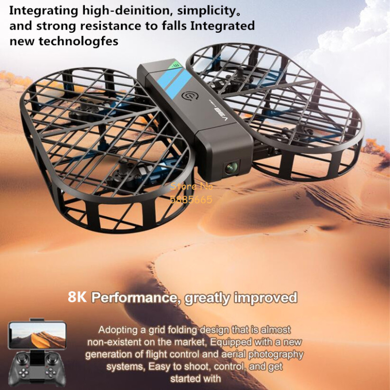 Rc Helicopter Electric - 8K HD カメラ 360 ° 保護オプティカルフローローカリゼーション