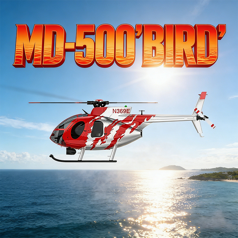 Rc Helicopter Electric - YUXIANG F119S バード 6CH 武装ヘリコプター MD-500