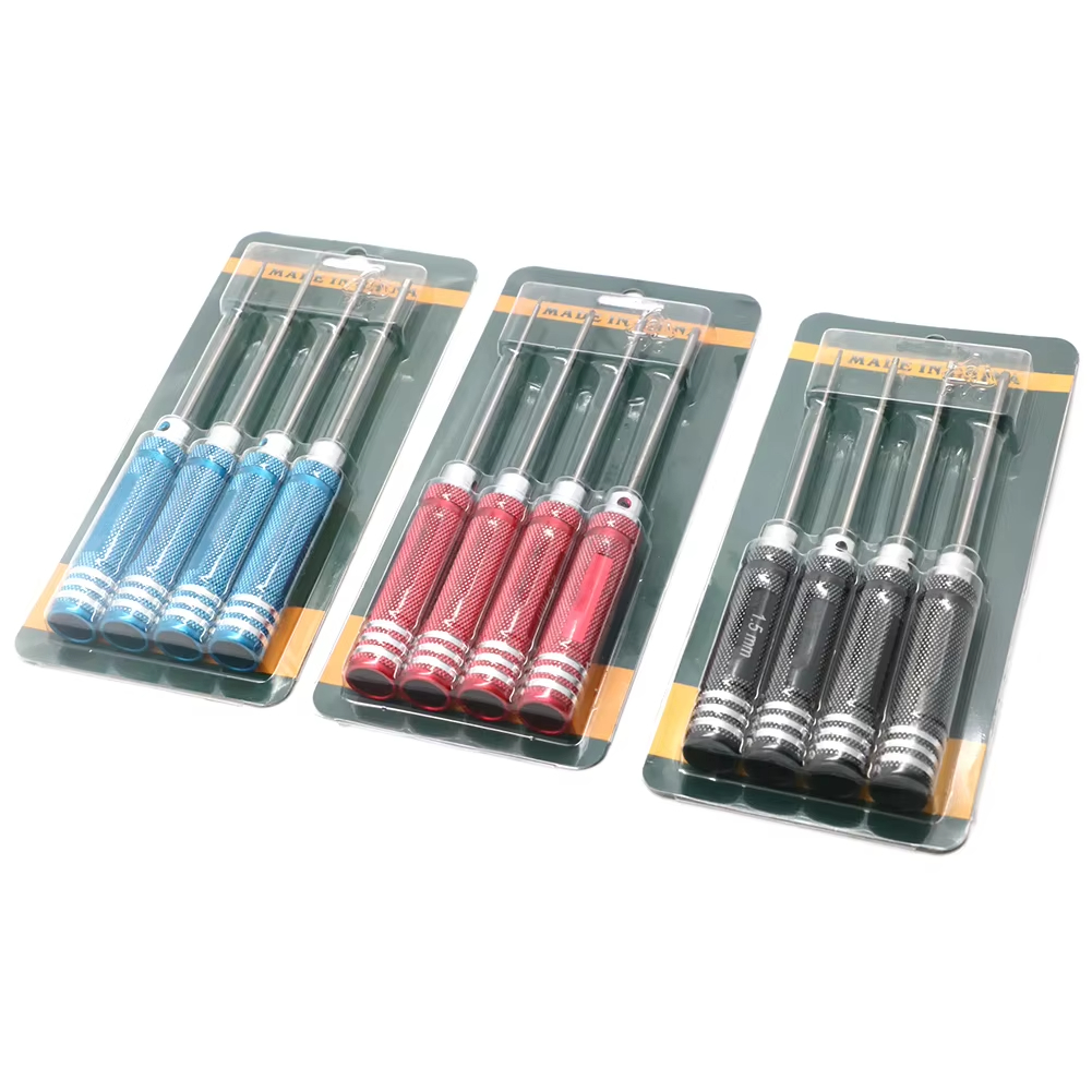 Rc Helicopter Tool Kit - 4本組六角ドライバーセット チタンメッキ硬化 1.5 2.0 2.5 3.0mm