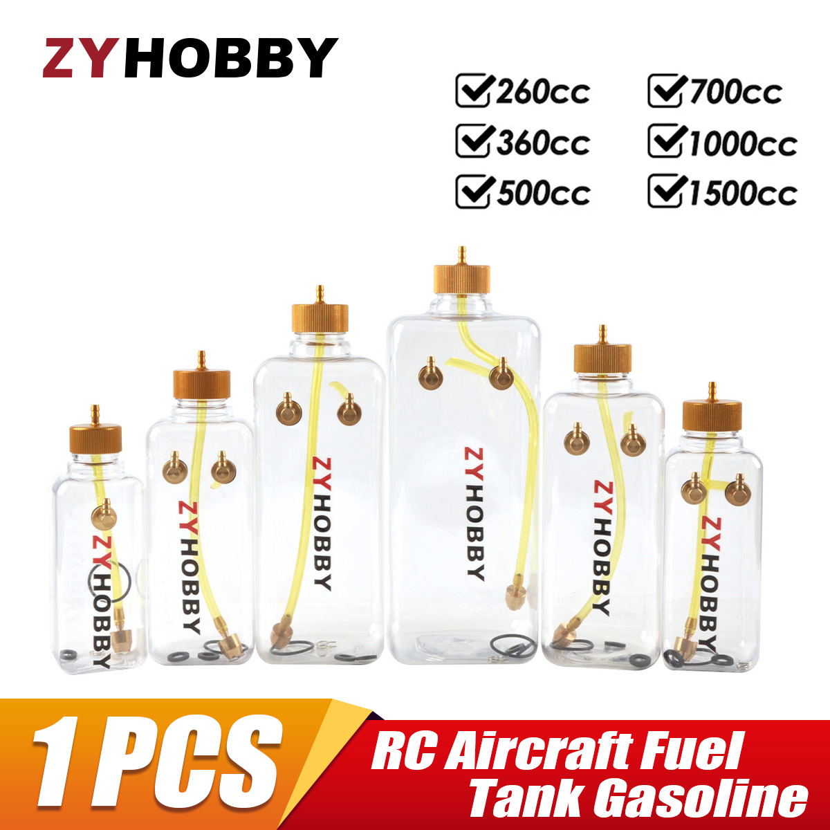 Rc Helicopter Bag - 模型飛行機燃料タンク RC航空機 ガソリン/ニトロ 透明タンク 260ML 360ML