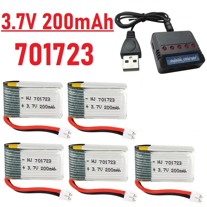 Rc Helicopter Charger - アップグレード 3.7V 200mAh バッテリーと充電器付き H36 E010