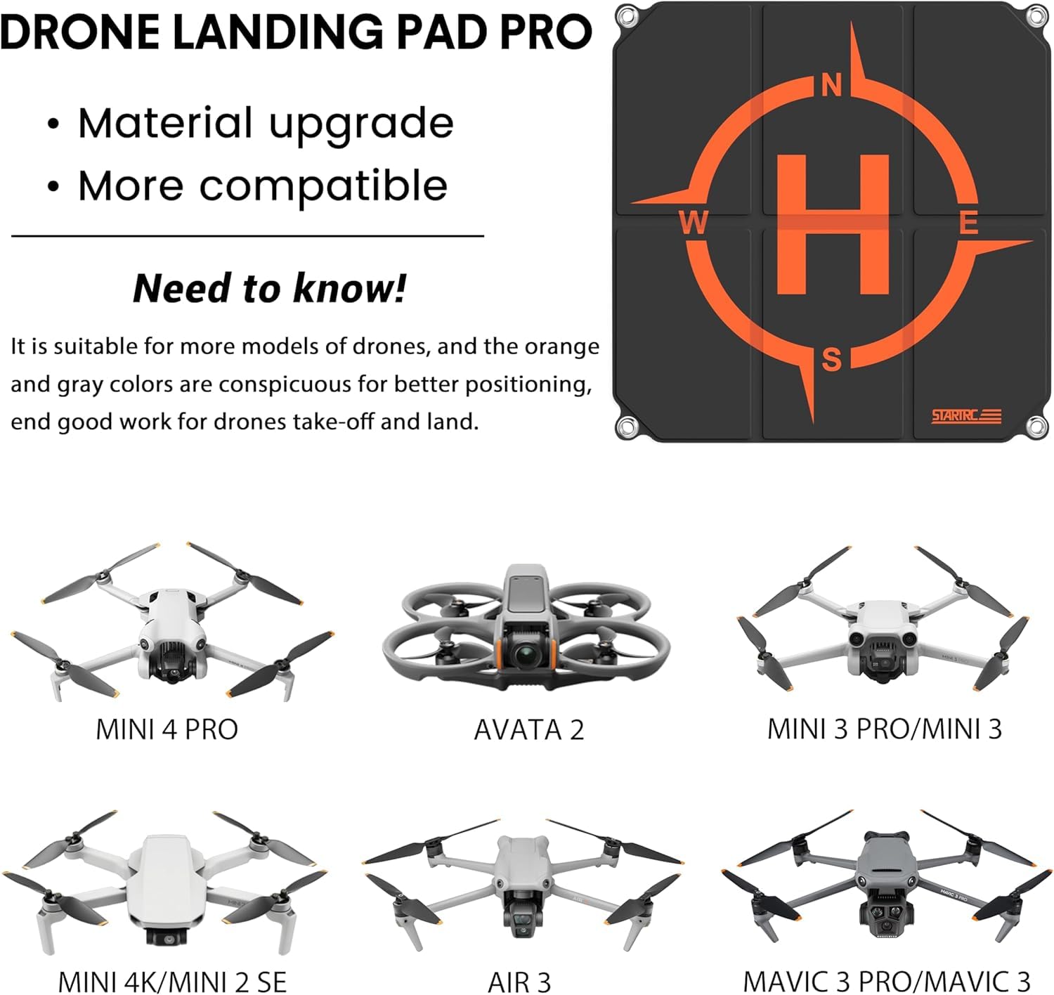 STARTRC ドローン着陸パッド、DJI Neo 2/Mi - Dji Drone Mini 4 Pro のレビューと価格