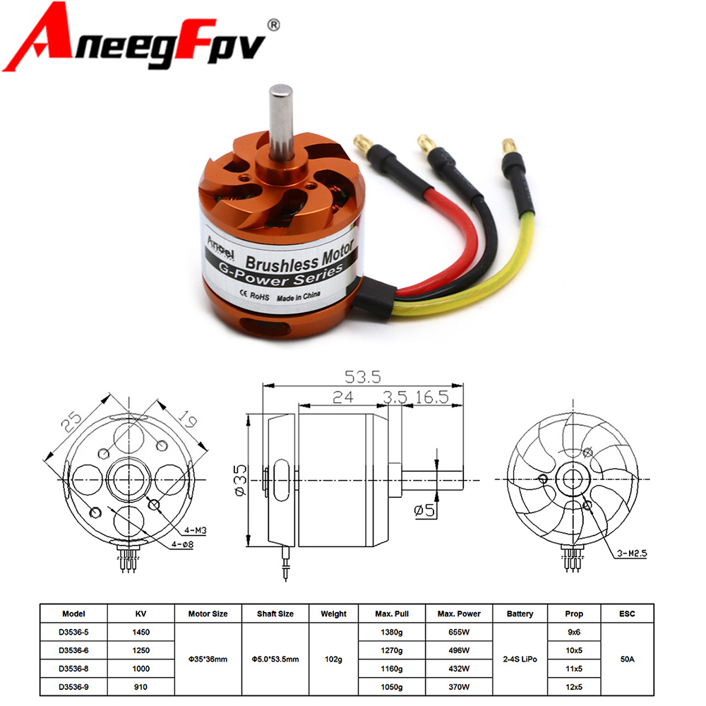 D3536 910KV 1000KV 1250KV 1450 - Rc Helicopter Mini のレビューと価格