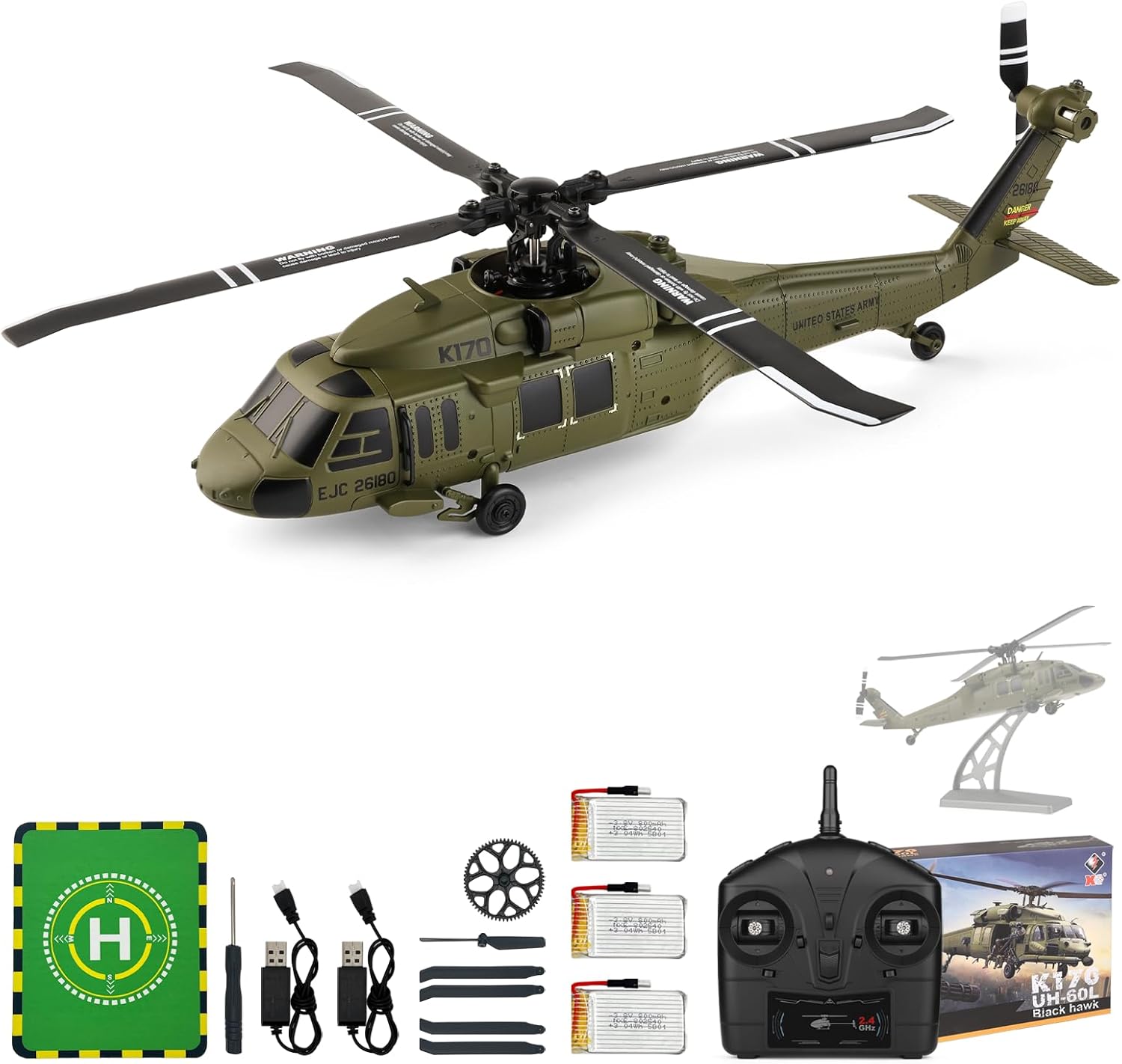 WLtoys K170 ブラシレス 4-CH RC ヘリコプ - Rc Helicopter Electric のレビューと価格