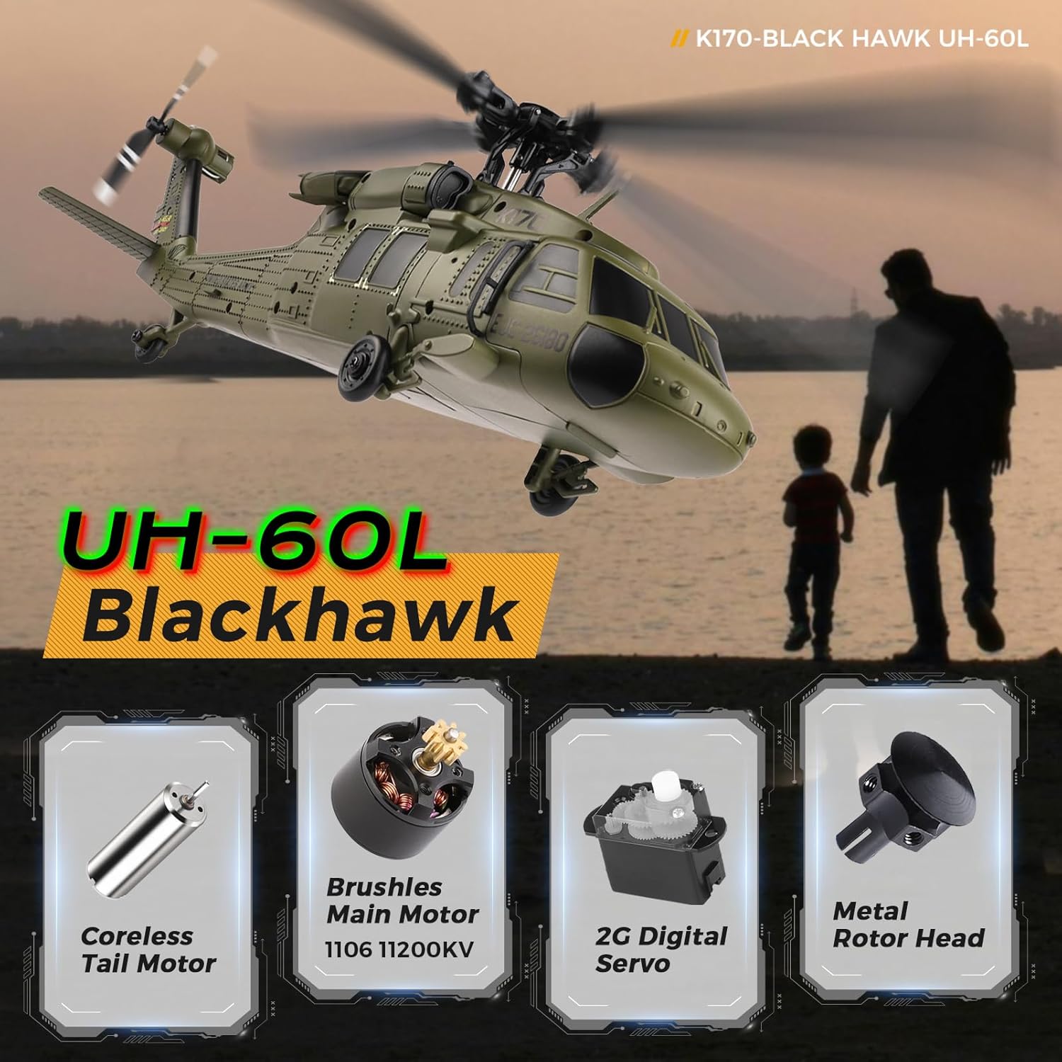 WLtoys K170 ブラシレス 4-CH RC ヘリコプ - Rc Helicopter Electric のレビューと価格