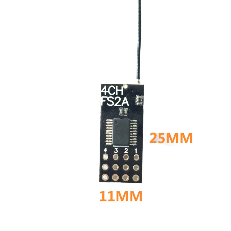 Flysky FS2A ミニレシーバー 4CH AFHDS  - Rc Helicopter Mini のレビューと価格