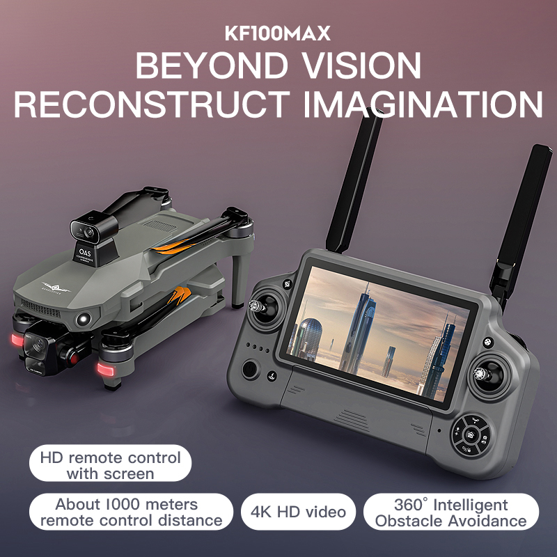 KF100 MAX GPSドローン 4Kカメラ 3軸ジンバル - Rc Helicopter Electric のレビューと価格