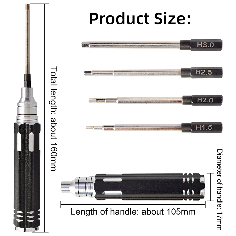 ヘリコプターrc,車,飛行機用の4 in 1,1.5mm,2 - Rc Helicopter Tool Kit のレビューと価格
