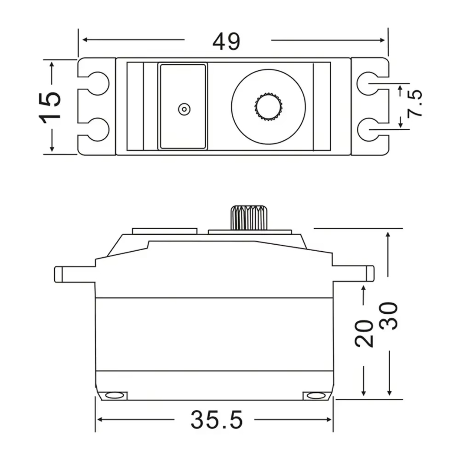 JX PDI-HV2545MG デジタル RC サーボ 4. - Rc Helicopter Motor のレビューと価格